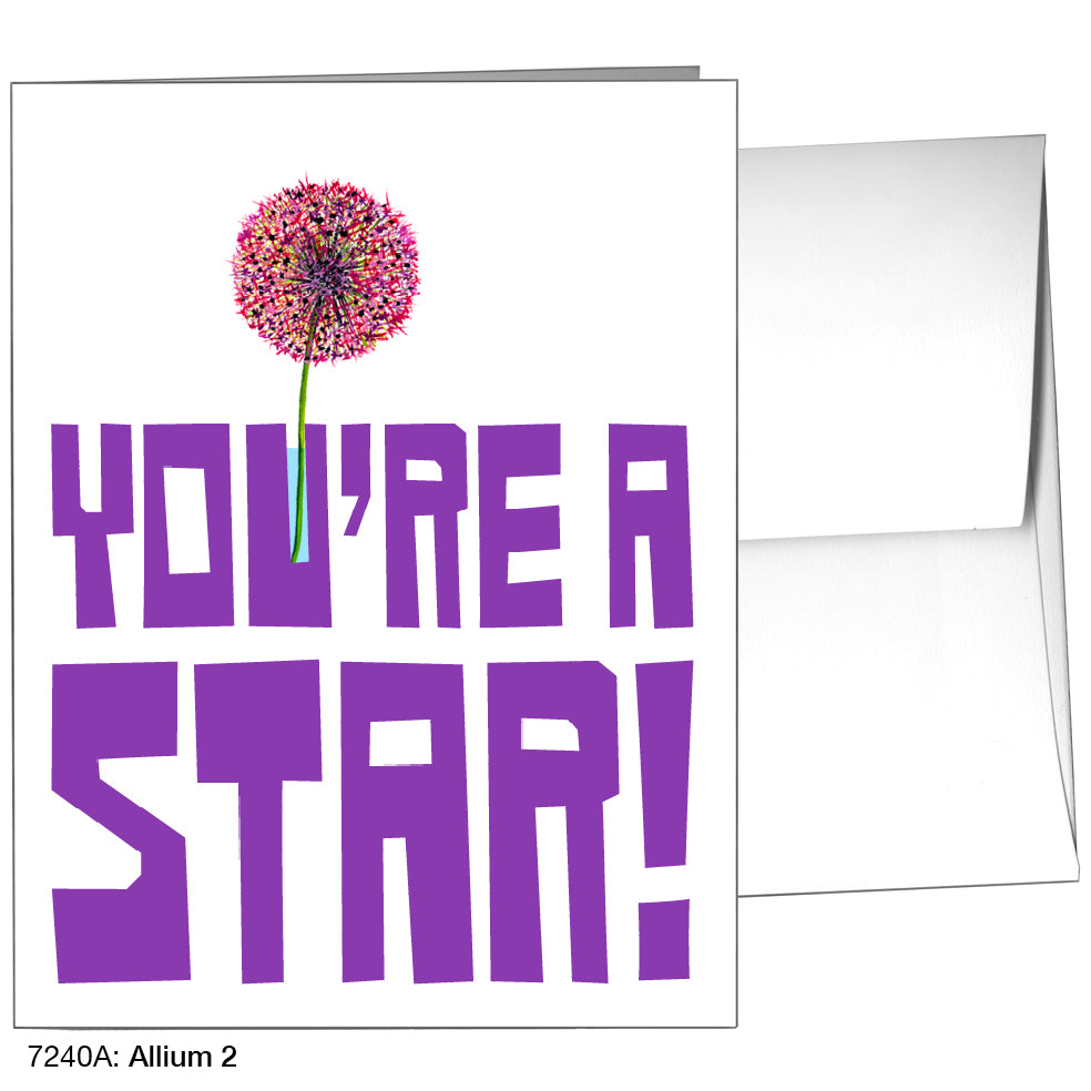 Allium 2, Greeting Card (7240A)