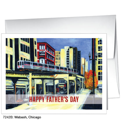 Wabash, Chicago, Greeting Card (7242B)