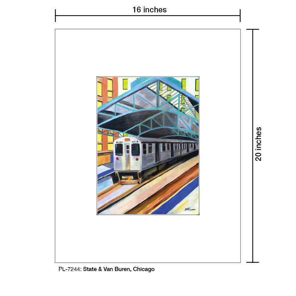 State & Van Buren, Chicago, Print (#7244)