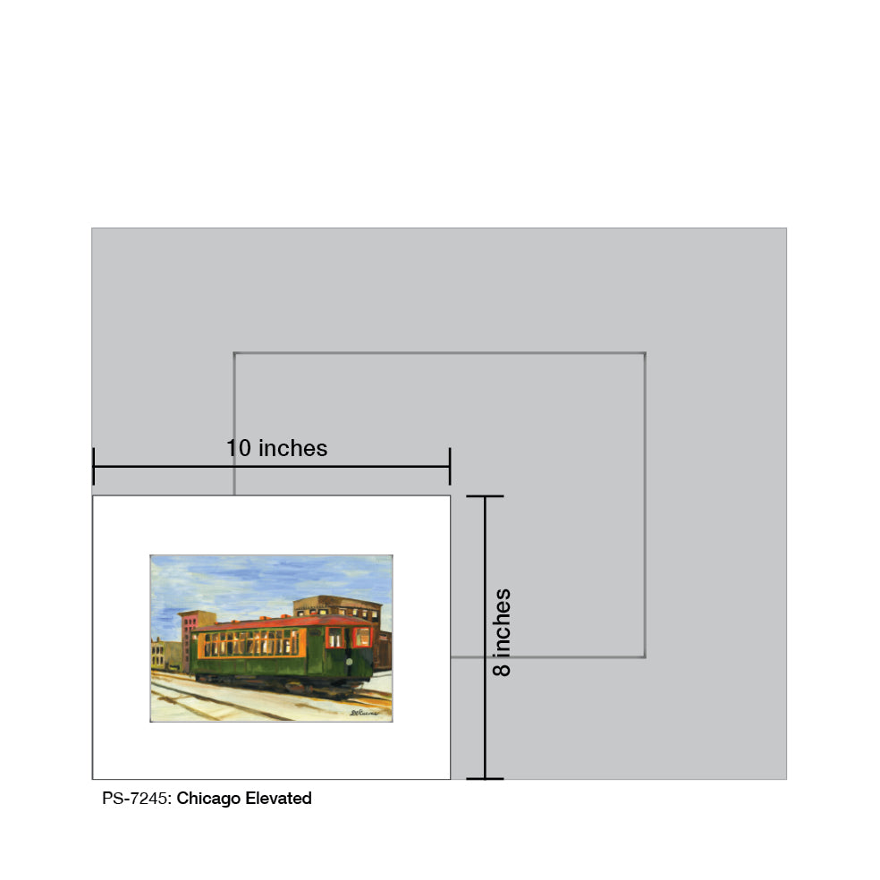 Chicago Elevated, Print (#7245)