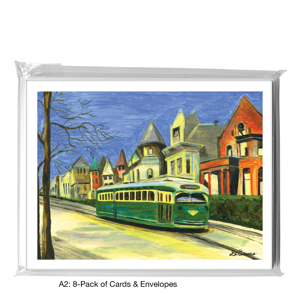 Surface Line, Chicago, Greeting Card (7246)