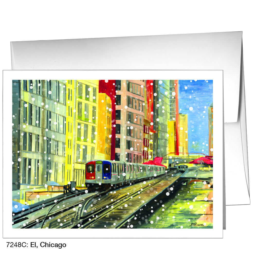 El, Chicago, Greeting Card (7248C)