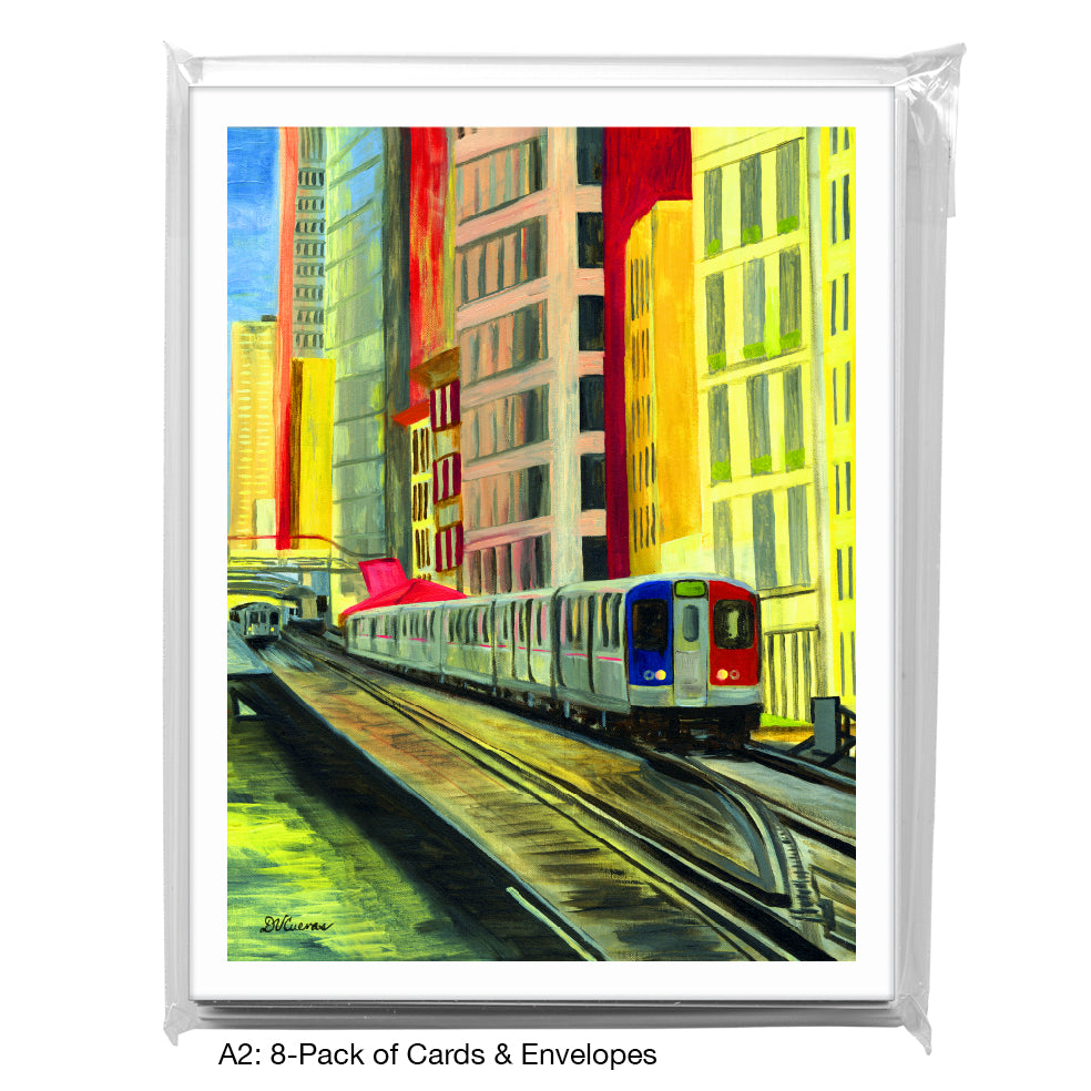 El, Chicago, Greeting Card (7248D)