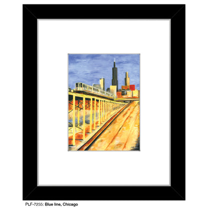 Blue Line, Chicago, Print (#7255)