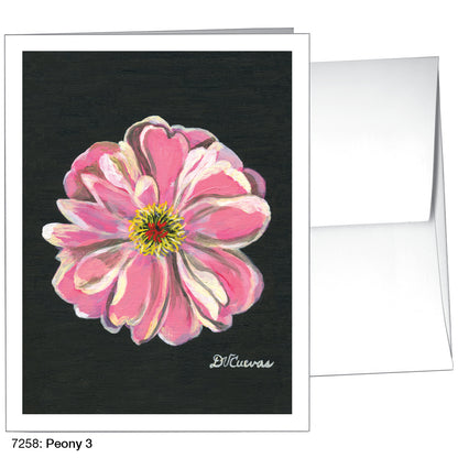 Peony 3, Greeting Card (7258)