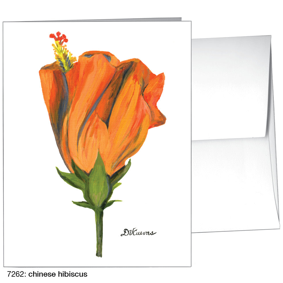 Chinese Hibiscus, Greeting Card (7262)