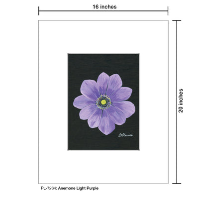 Anemone Light Purple, Print (#7264)