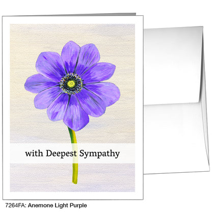 Anemone Light Purple, Greeting Card (7264FA)