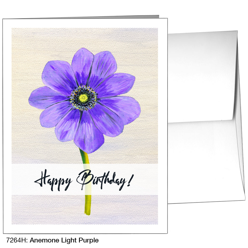 Anemone Light Purple, Greeting Card (7264H)