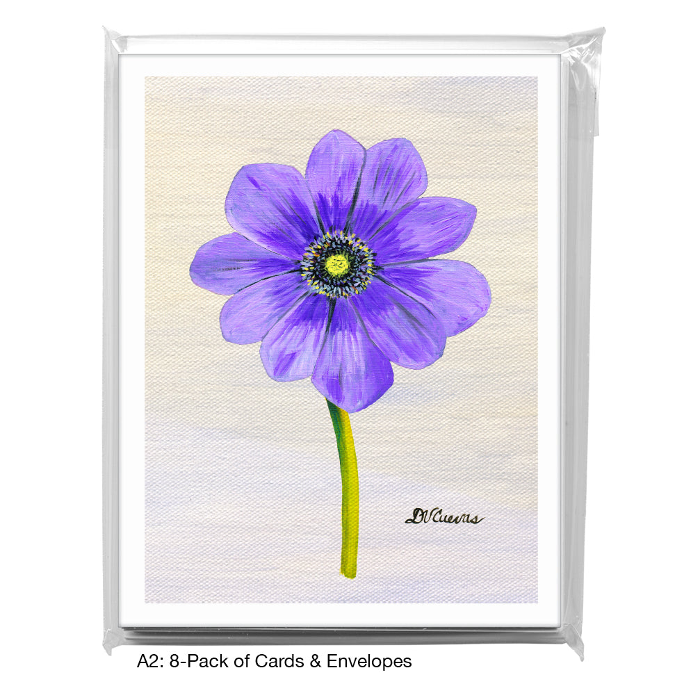 Anemone Light Purple, Greeting Card (7264X)