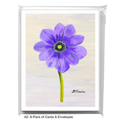 Anemone Light Purple, Greeting Card (7264X)