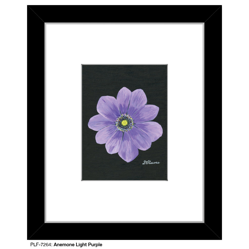 Anemone Light Purple, Print (#7264)