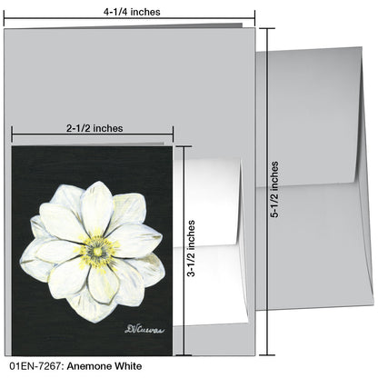 Anemone White, Greeting Card (7267)