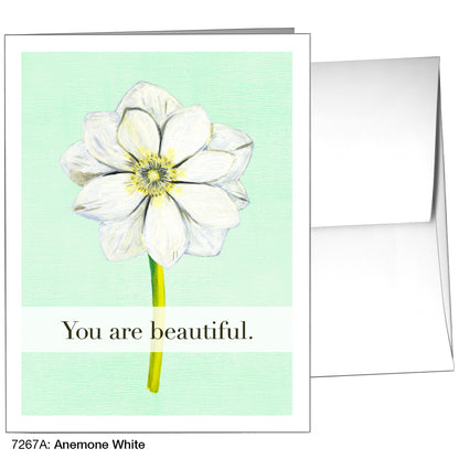 Anemone White, Greeting Card (7267A)