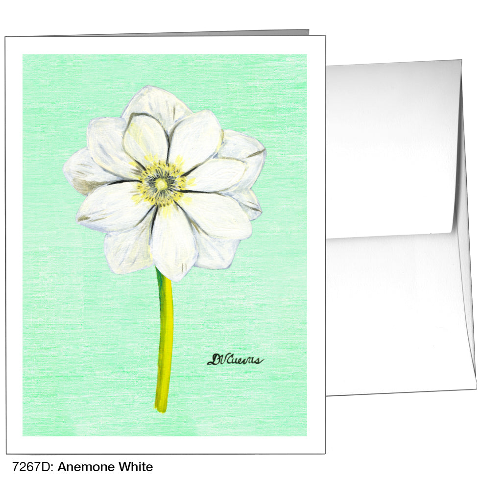 Anemone White, Greeting Card (7267D)