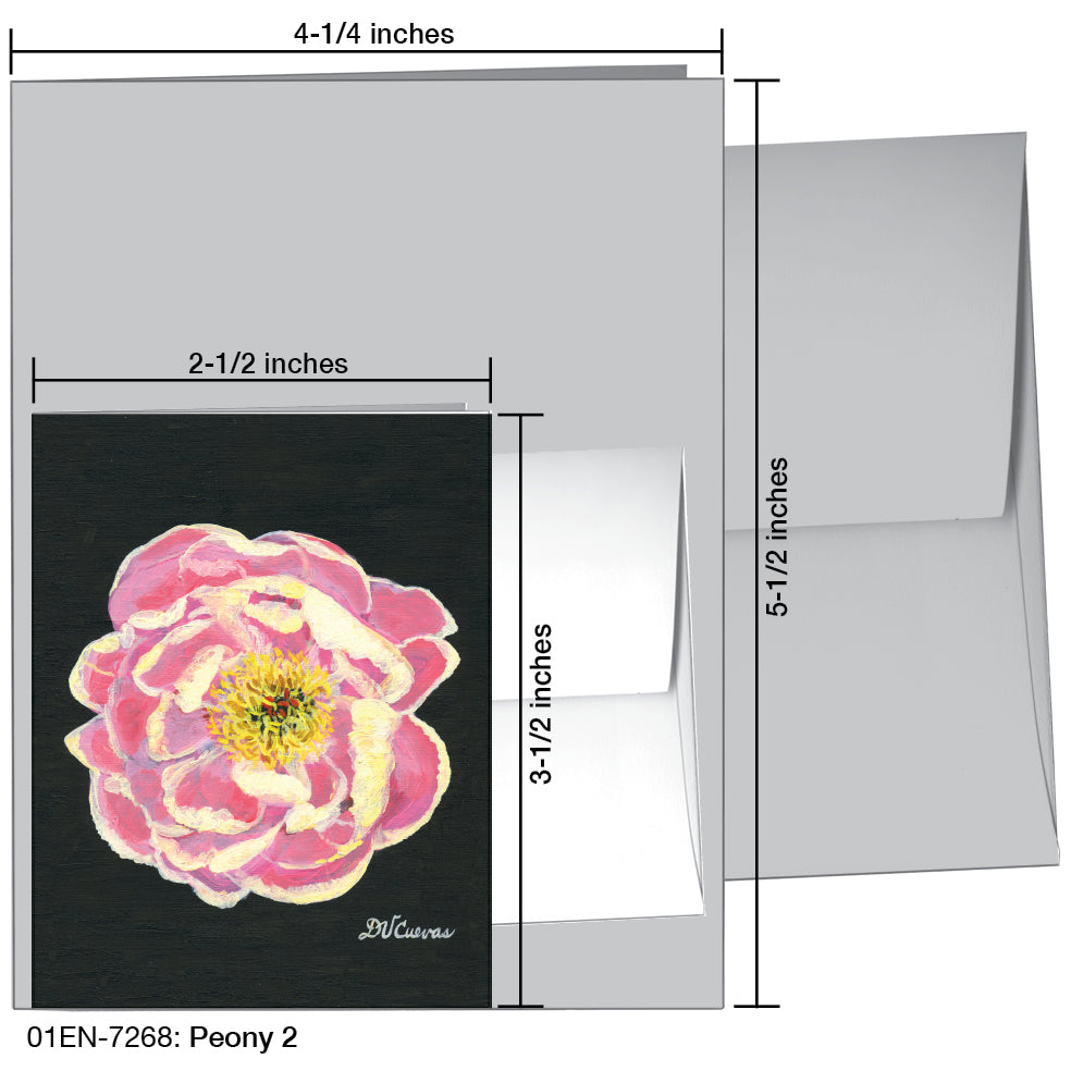 Peony 2, Greeting Card (7268)