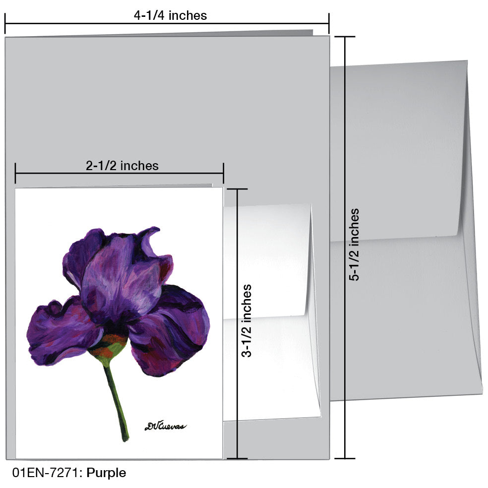 Purple, Greeting Card (7271)