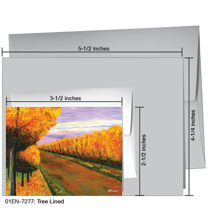 Tree Lined, Greeting Card (7277)