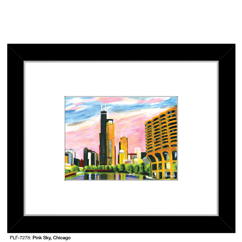 Pink Sky, Chicago, Print (#7278)