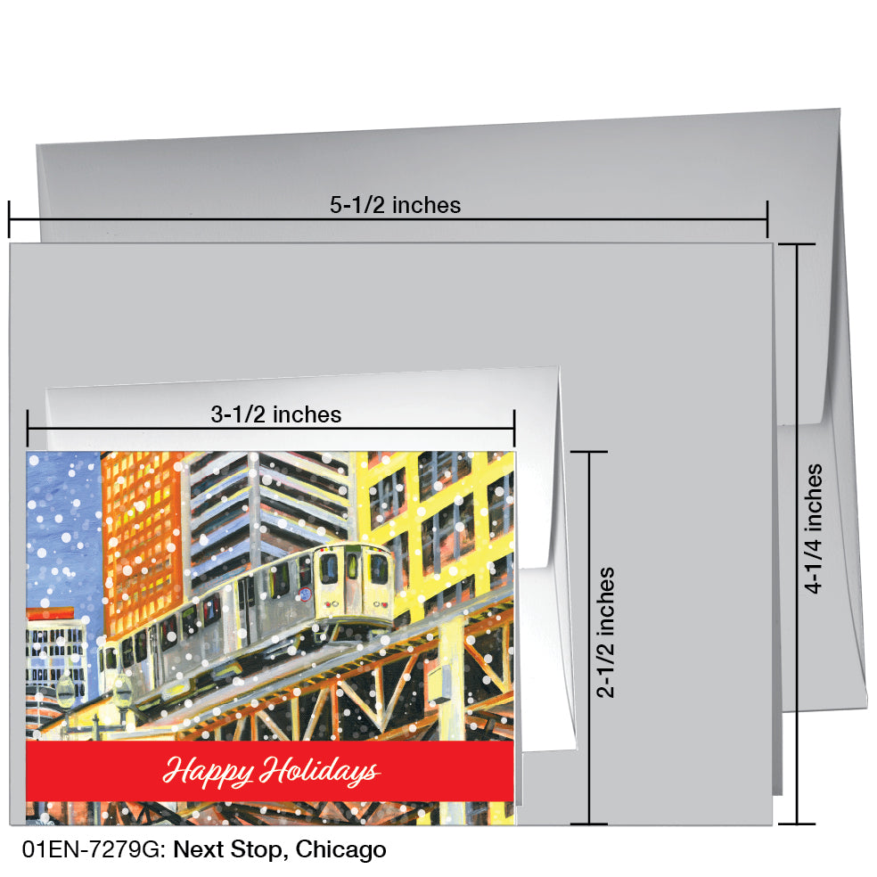 Next Stop, Chicago, Greeting Card (7279G)