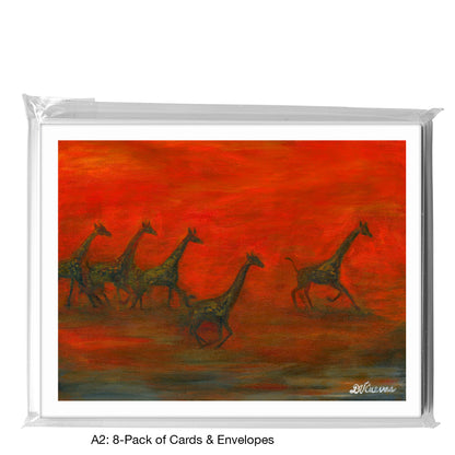 Herd Running, Greeting Card (7283B)