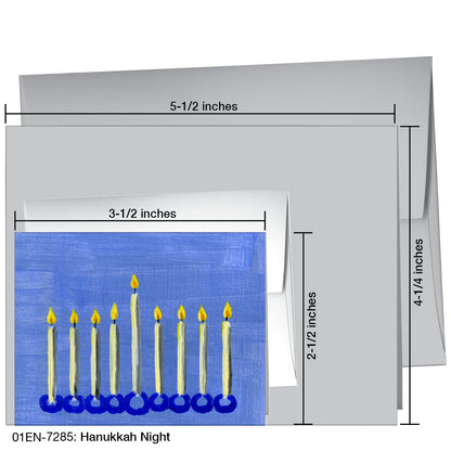 Hanukkah Night, Greeting Card (7285)