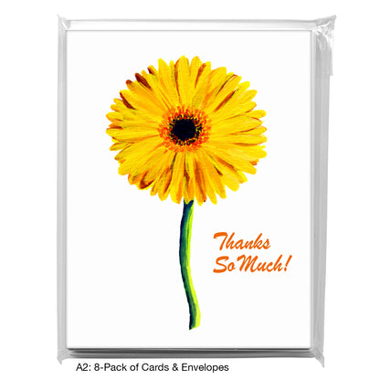 Gerber Yellow Single, Greeting Card (7289F)