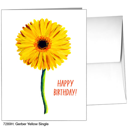 Gerber Yellow Single, Greeting Card (7289H)