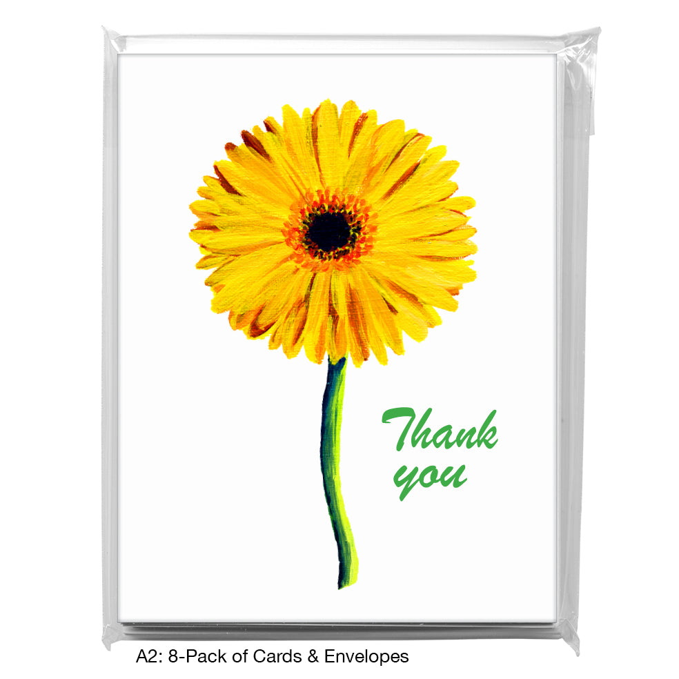 Gerber Yellow Single, Greeting Card (7289T)