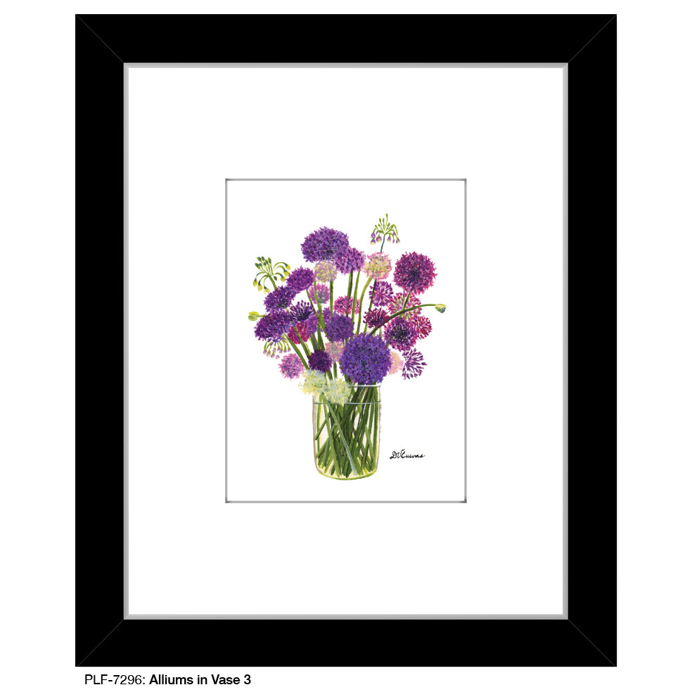 Alliums in Vase 3, Print (#7296)