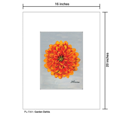 Garden Dahlia, Print (#7301)