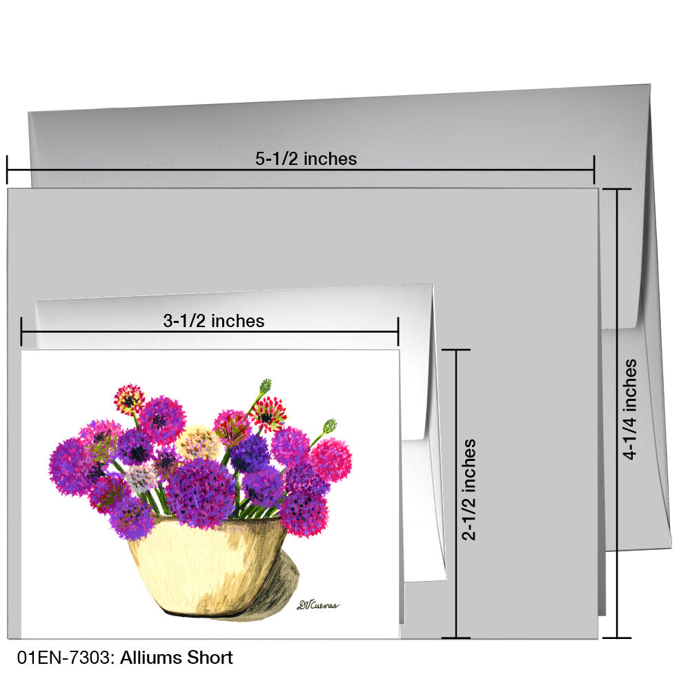 Alliums Short, Greeting Card (7303)