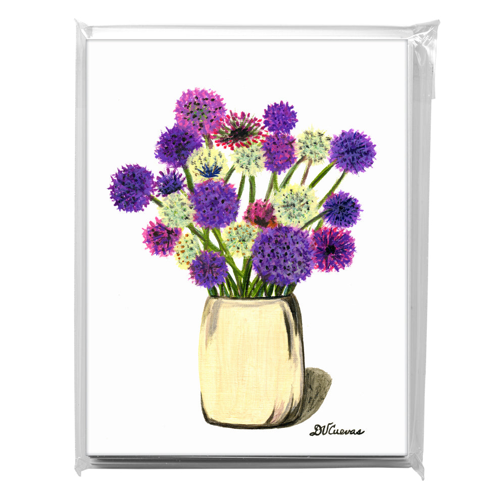 Alliums In Pot, Greeting Card (7305)