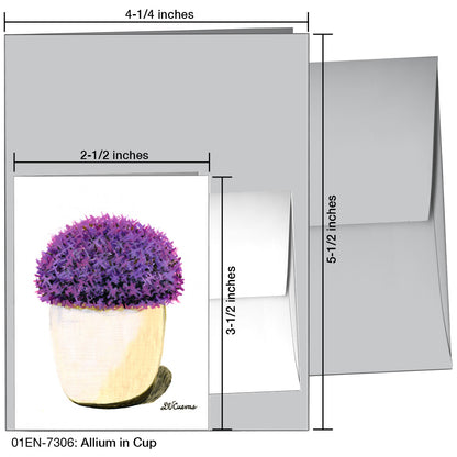 Allium In Cup, Greeting Card (7306)