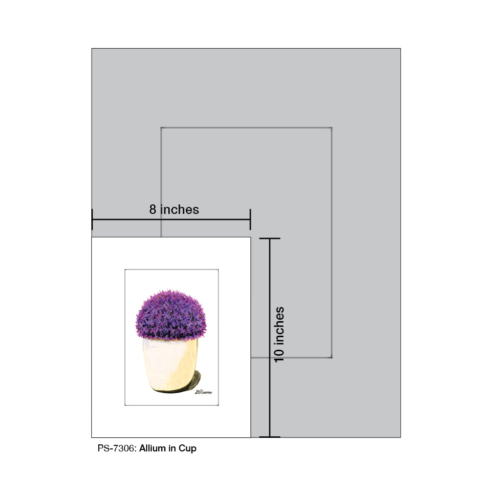 Allium in Cup, Print (#7306)