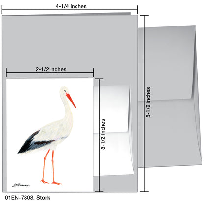 Stork, Greeting Card (7308)