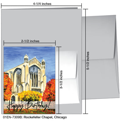 Rockefeller Chapel, Chicago, Greeting Card (7309B)