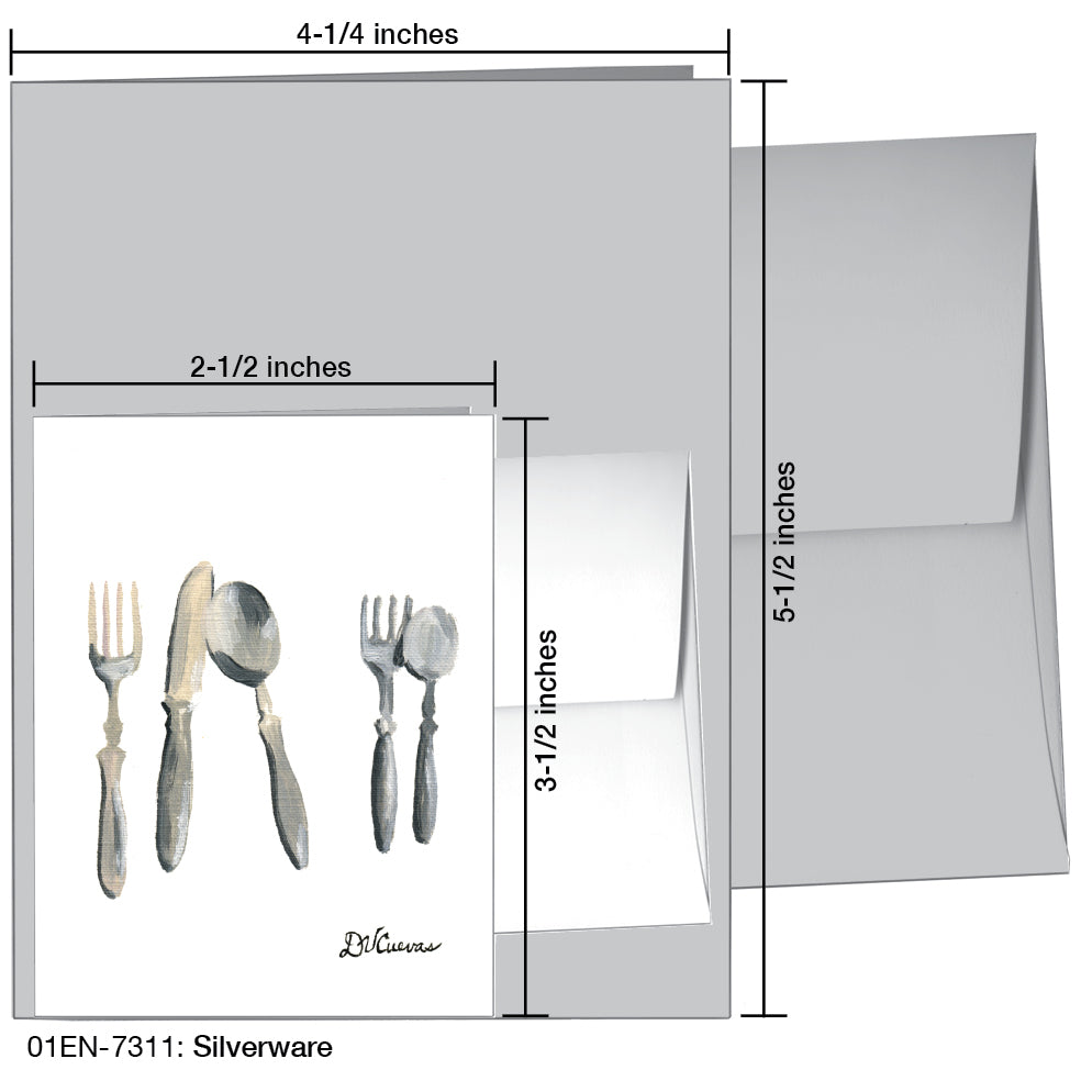 Silverware, Greeting Card (7311)