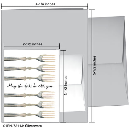 Silverware, Greeting Card (7311J)