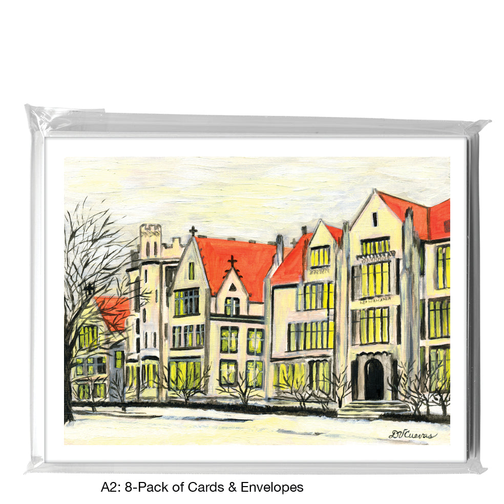 Winter At U Chicago, Greeting Card (7314)