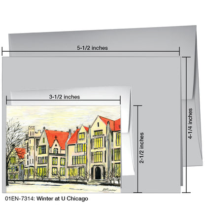 Winter At U Chicago, Greeting Card (7314)