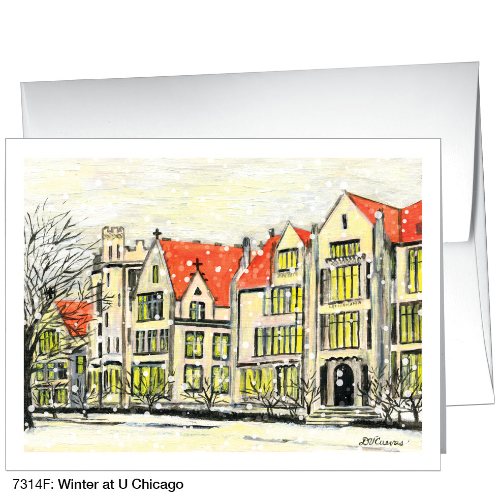 Winter At U Chicago, Greeting Card (7314F)