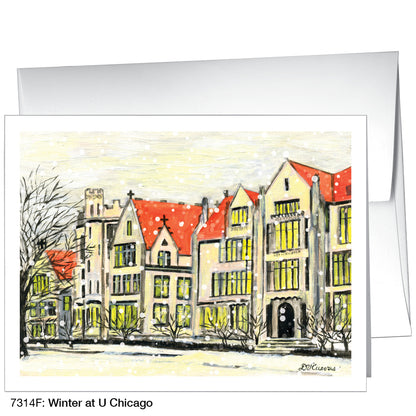 Winter At U Chicago, Greeting Card (7314F)