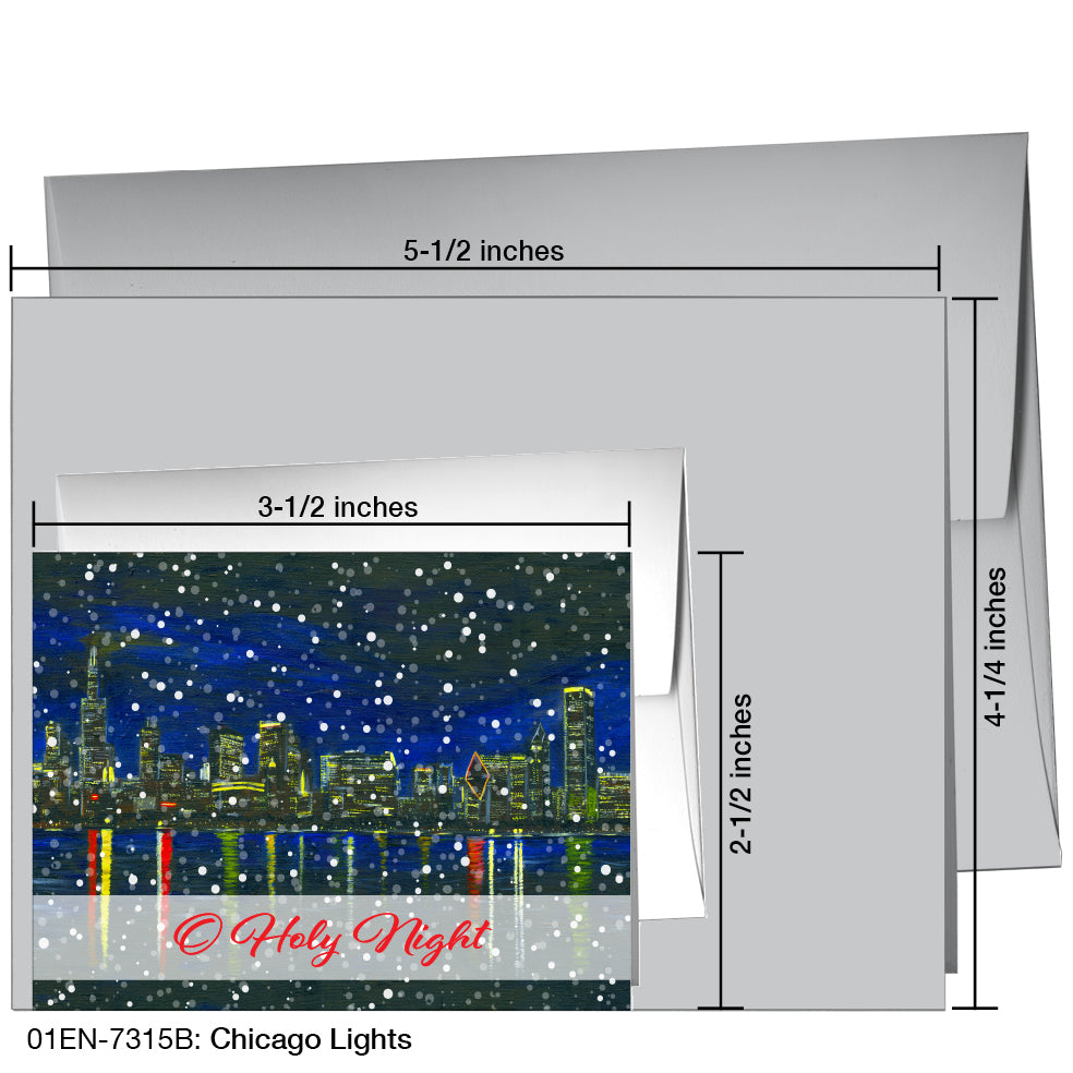 Chicago Lights, Greeting Card (7315B)