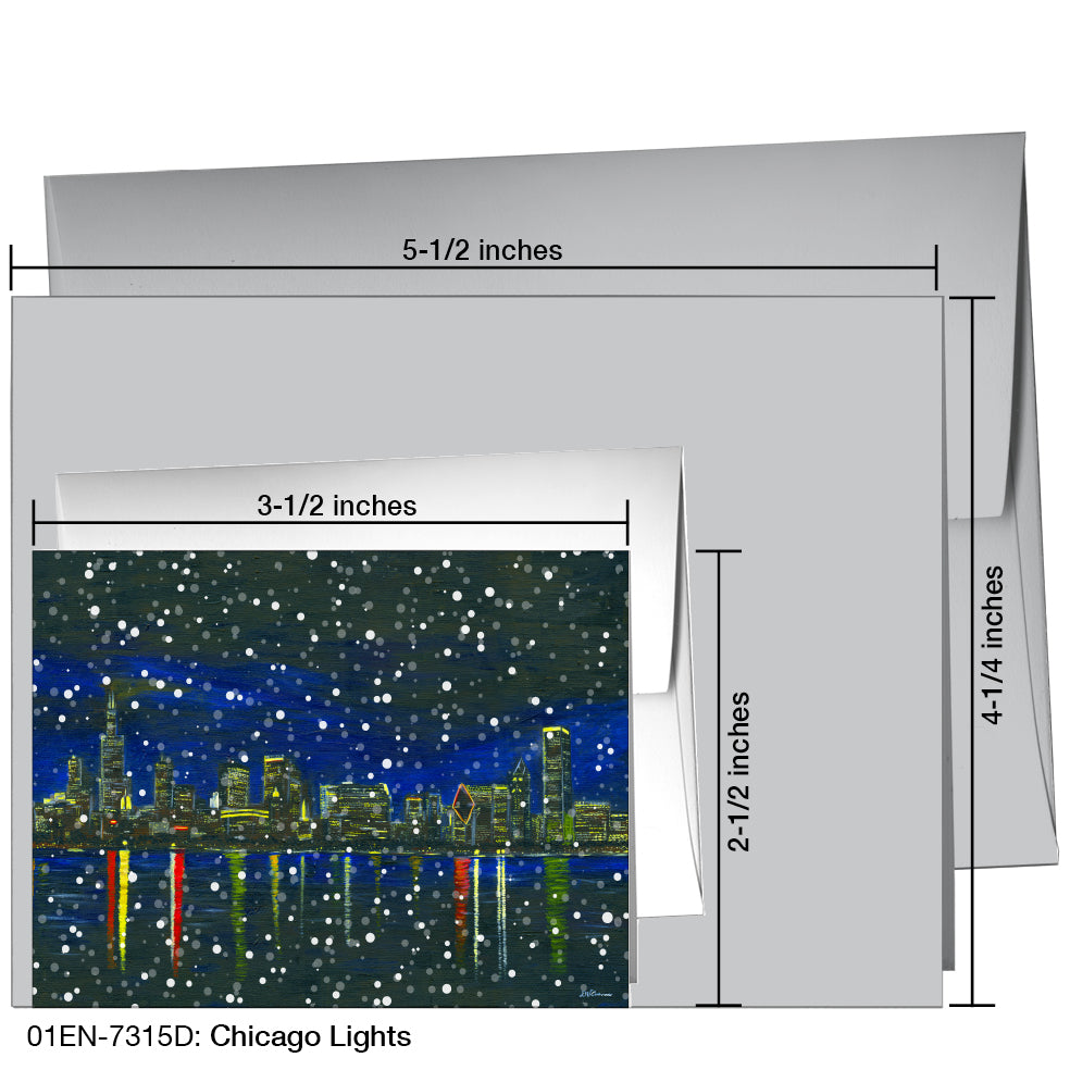 Chicago Lights, Greeting Card (7315D)