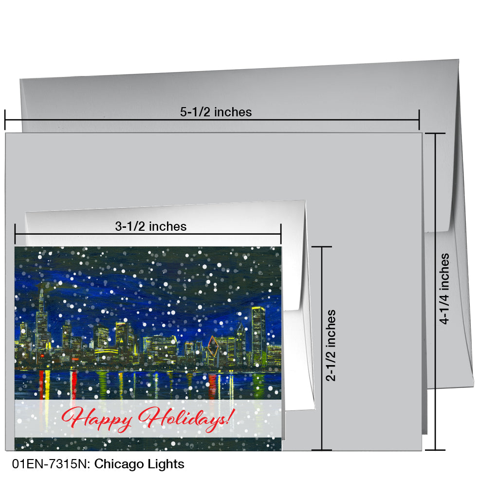 Chicago Lights, Greeting Card (7315N)