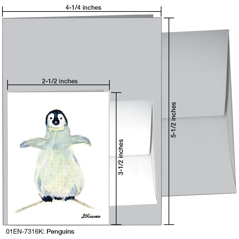 Penguins, Greeting Card (7316K)