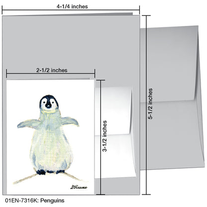 Penguins, Greeting Card (7316K)