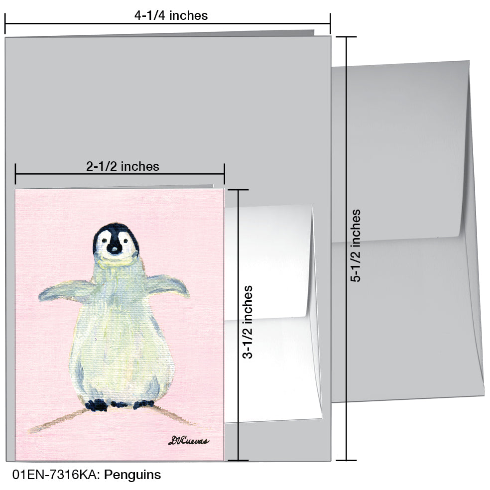 Penguins, Greeting Card (7316KA)