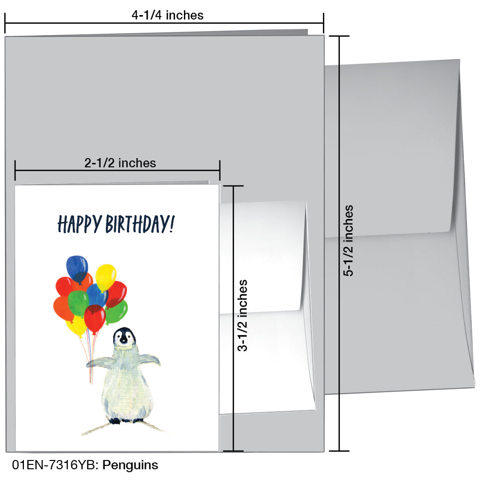 Penguins, Greeting Card (7316YB)